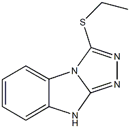 3-(ethylsulfanyl)-9H-[1,2,4]triazolo[4,3-a]benzimidazole Structure