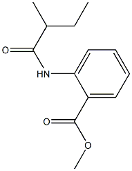 methyl 2-[(2-methylbutanoyl)amino]benzoate 구조식 이미지