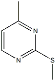 methyl 4-methyl-2-pyrimidinyl sulfide 구조식 이미지