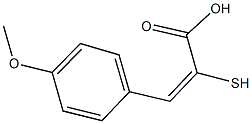 3-(4-methoxyphenyl)-2-sulfanylacrylic acid 구조식 이미지