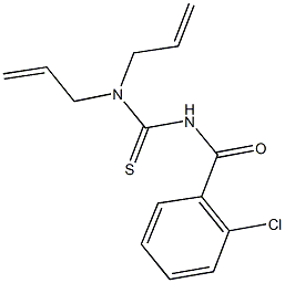 N,N-diallyl-N'-(2-chlorobenzoyl)thiourea 구조식 이미지