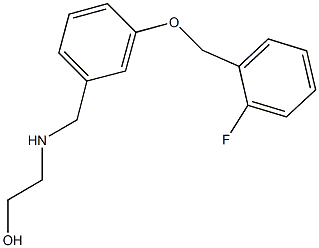 2-({3-[(2-fluorobenzyl)oxy]benzyl}amino)ethanol Structure