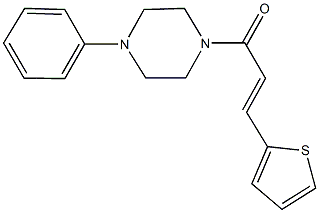 1-phenyl-4-[3-(2-thienyl)acryloyl]piperazine 구조식 이미지