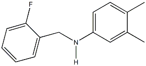 N-(3,4-dimethylphenyl)-N-(2-fluorobenzyl)amine Structure