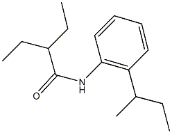 N-(2-sec-butylphenyl)-2-ethylbutanamide Structure