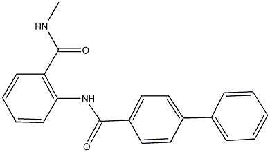 N-{2-[(methylamino)carbonyl]phenyl}[1,1'-biphenyl]-4-carboxamide Structure