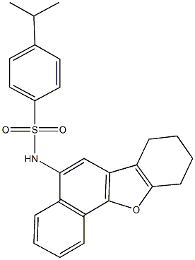 4-isopropyl-N-(7,8,9,10-tetrahydronaphtho[1,2-b][1]benzofuran-5-yl)benzenesulfonamide 구조식 이미지