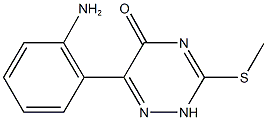 6-(2-aminophenyl)-3-(methylsulfanyl)-1,2,4-triazin-5(4H)-one Structure