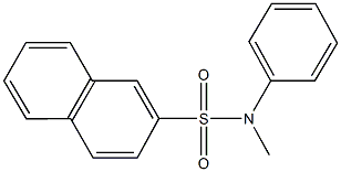 N-methyl-N-phenyl-2-naphthalenesulfonamide 구조식 이미지