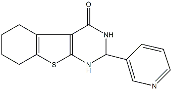 2-(3-pyridinyl)-2,3,5,6,7,8-hexahydro[1]benzothieno[2,3-d]pyrimidin-4(1H)-one Structure