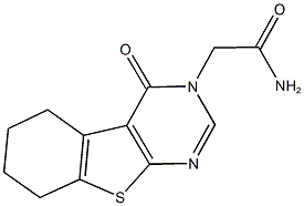 2-(4-oxo-5,6,7,8-tetrahydro[1]benzothieno[2,3-d]pyrimidin-3(4H)-yl)acetamide 구조식 이미지