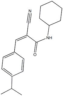 2-cyano-N-cyclohexyl-3-(4-isopropylphenyl)acrylamide Structure