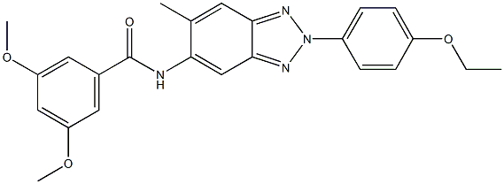 N-[2-(4-ethoxyphenyl)-6-methyl-2H-1,2,3-benzotriazol-5-yl]-3,5-dimethoxybenzamide Structure