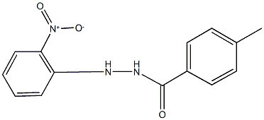 N'-{2-nitrophenyl}-4-methylbenzohydrazide 구조식 이미지