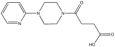 4-oxo-4-[4-(2-pyridinyl)-1-piperazinyl]butanoic acid 구조식 이미지