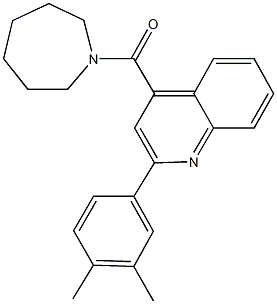 4-(1-azepanylcarbonyl)-2-(3,4-dimethylphenyl)quinoline Structure