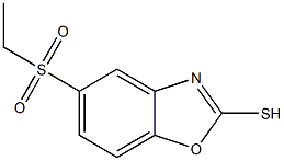 5-(ethylsulfonyl)-1,3-benzoxazol-2-yl hydrosulfide 구조식 이미지