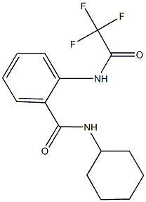 N-cyclohexyl-2-[(trifluoroacetyl)amino]benzamide Structure