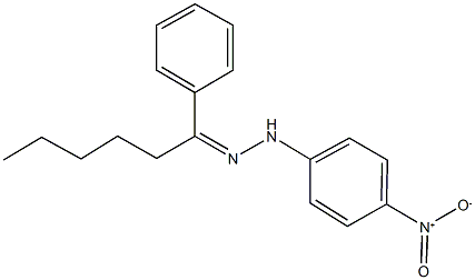 1-phenylhexan-1-one {4-nitrophenyl}hydrazone 구조식 이미지