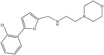 N-{[5-(2-chlorophenyl)-2-furyl]methyl}-N-[2-(4-morpholinyl)ethyl]amine 구조식 이미지