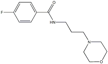 4-fluoro-N-[3-(4-morpholinyl)propyl]benzamide Structure