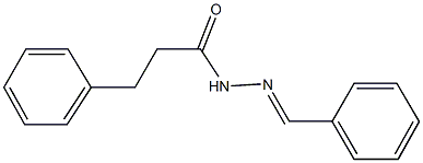 N'-benzylidene-3-phenylpropanohydrazide 구조식 이미지