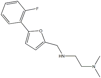 N-[2-(dimethylamino)ethyl]-N-{[5-(2-fluorophenyl)-2-furyl]methyl}amine 구조식 이미지