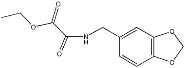 ethyl [(1,3-benzodioxol-5-ylmethyl)amino](oxo)acetate Structure