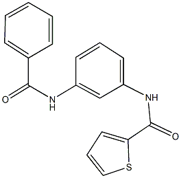 N-[3-(benzoylamino)phenyl]-2-thiophenecarboxamide 구조식 이미지