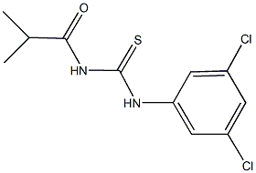 N-(3,5-dichlorophenyl)-N'-isobutyrylthiourea 구조식 이미지