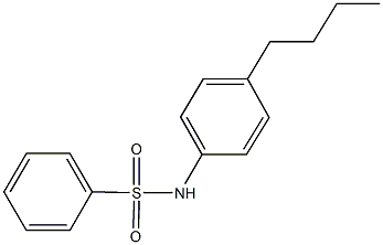 N-(4-butylphenyl)benzenesulfonamide Structure