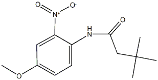 N-{2-nitro-4-methoxyphenyl}-3,3-dimethylbutanamide 구조식 이미지