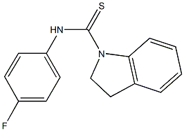 N-(4-fluorophenyl)indoline-1-carbothioamide 구조식 이미지