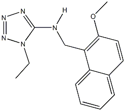 N-(1-ethyl-1H-tetraazol-5-yl)-N-[(2-methoxy-1-naphthyl)methyl]amine Structure