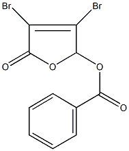 3,4-dibromo-5-oxo-2,5-dihydro-2-furanyl benzoate 구조식 이미지