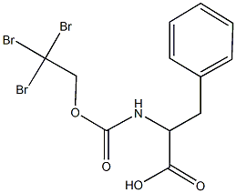 N-[(2,2,2-tribromoethoxy)carbonyl]phenylalanine Structure