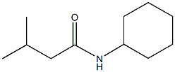 N-cyclohexyl-3-methylbutanamide 구조식 이미지