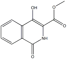 methyl 4-hydroxy-1-oxo-1,2-dihydro-3-isoquinolinecarboxylate 구조식 이미지