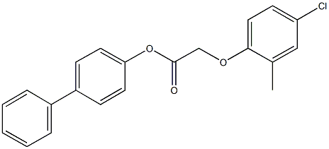 [1,1'-biphenyl]-4-yl (4-chloro-2-methylphenoxy)acetate Structure