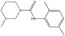 N-(2,5-dimethylphenyl)-3-methyl-1-piperidinecarbothioamide 구조식 이미지