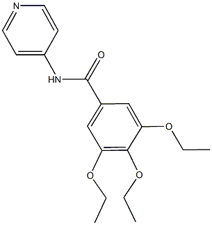 3,4,5-triethoxy-N-(4-pyridinyl)benzamide Structure