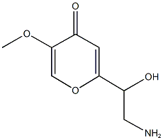 2-(2-amino-1-hydroxyethyl)-5-methoxy-4H-pyran-4-one Structure