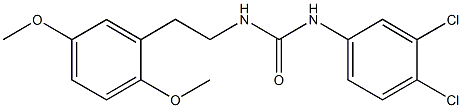 N-(3,4-dichlorophenyl)-N'-[2-(2,5-dimethoxyphenyl)ethyl]urea 구조식 이미지