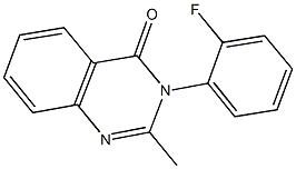 3-(2-fluorophenyl)-2-methyl-4(3H)-quinazolinone Structure