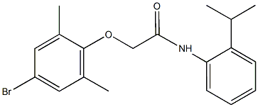 2-(4-bromo-2,6-dimethylphenoxy)-N-(2-isopropylphenyl)acetamide 구조식 이미지