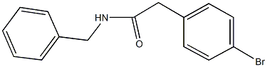 N-benzyl-2-(4-bromophenyl)acetamide 구조식 이미지