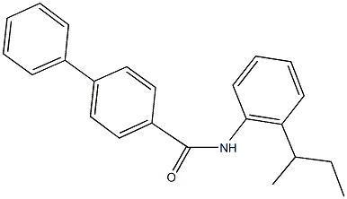 N-(2-sec-butylphenyl)[1,1'-biphenyl]-4-carboxamide Structure