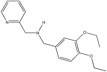 N-(3,4-diethoxybenzyl)-N-(2-pyridinylmethyl)amine 구조식 이미지