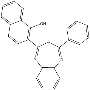2-(4-phenyl-3H-1,5-benzodiazepin-2-yl)-1-naphthol Structure