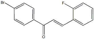 1-(4-bromophenyl)-3-(2-fluorophenyl)-2-propen-1-one Structure